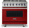 Viking 7 Series VGR73626BARLP 36" Freestanding Professional Gas Range 2020 Model