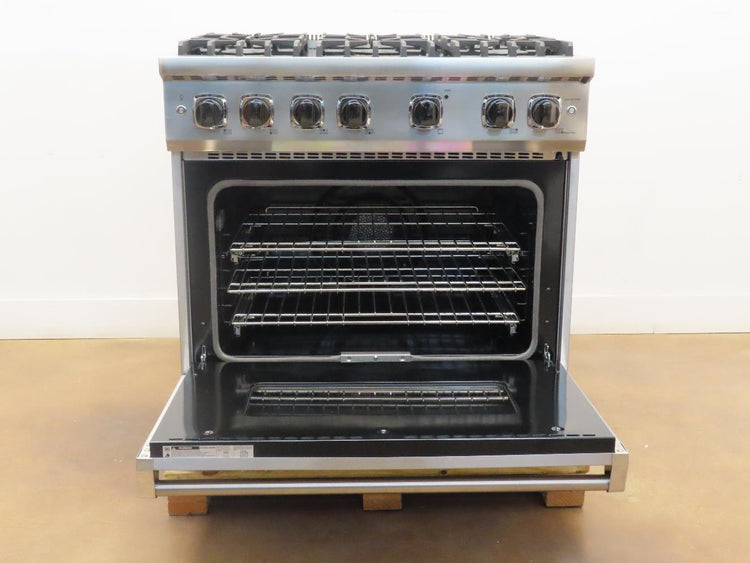 Viking 5 Series VGR5366BSS 36" Pro-Style Natural Gas Range 2017 Model Images