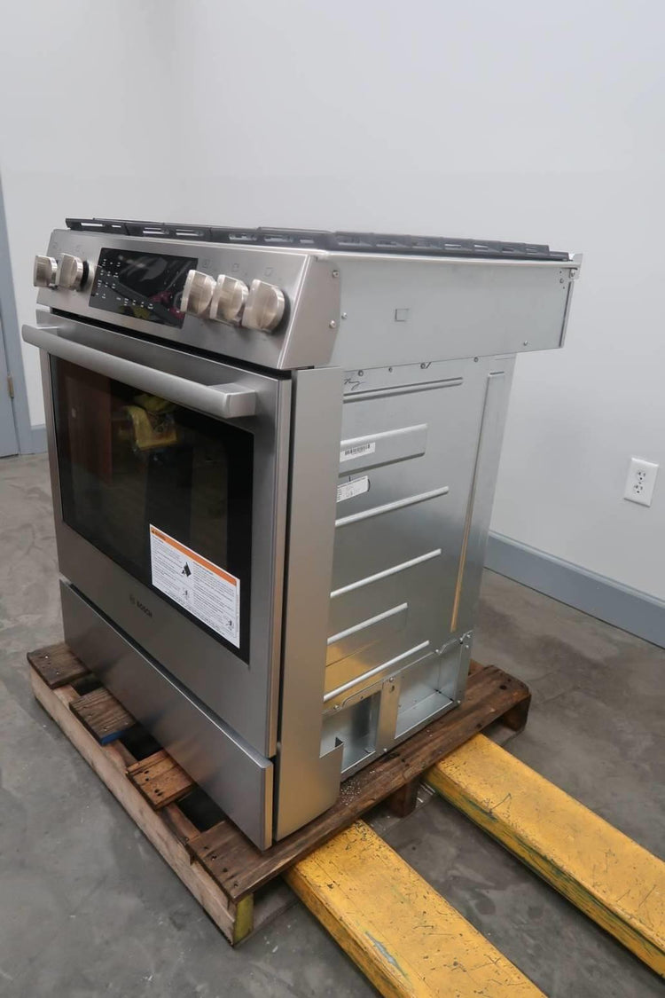 Bosch Benchmark Series 30" 4.6 cu.ft 5 Burners Slide-In Dual Fuel Range HDIP056U