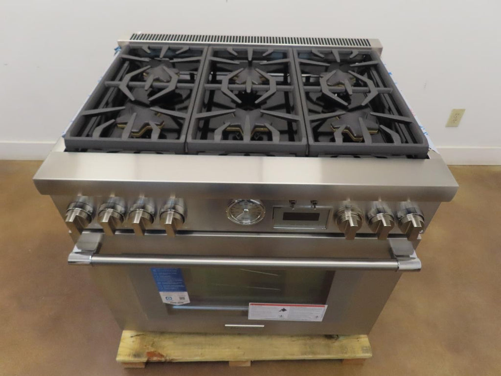 Thermador Pro Grand Profe. Series PRD366WGU 36" Dual Fuel Range Full Warranty